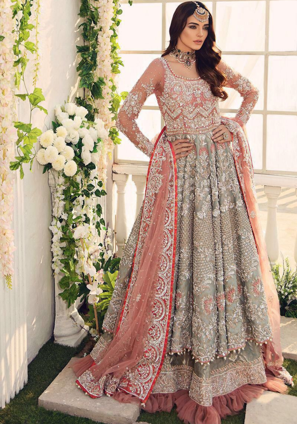✨ Luxury Embroidered Net Maxi ✨