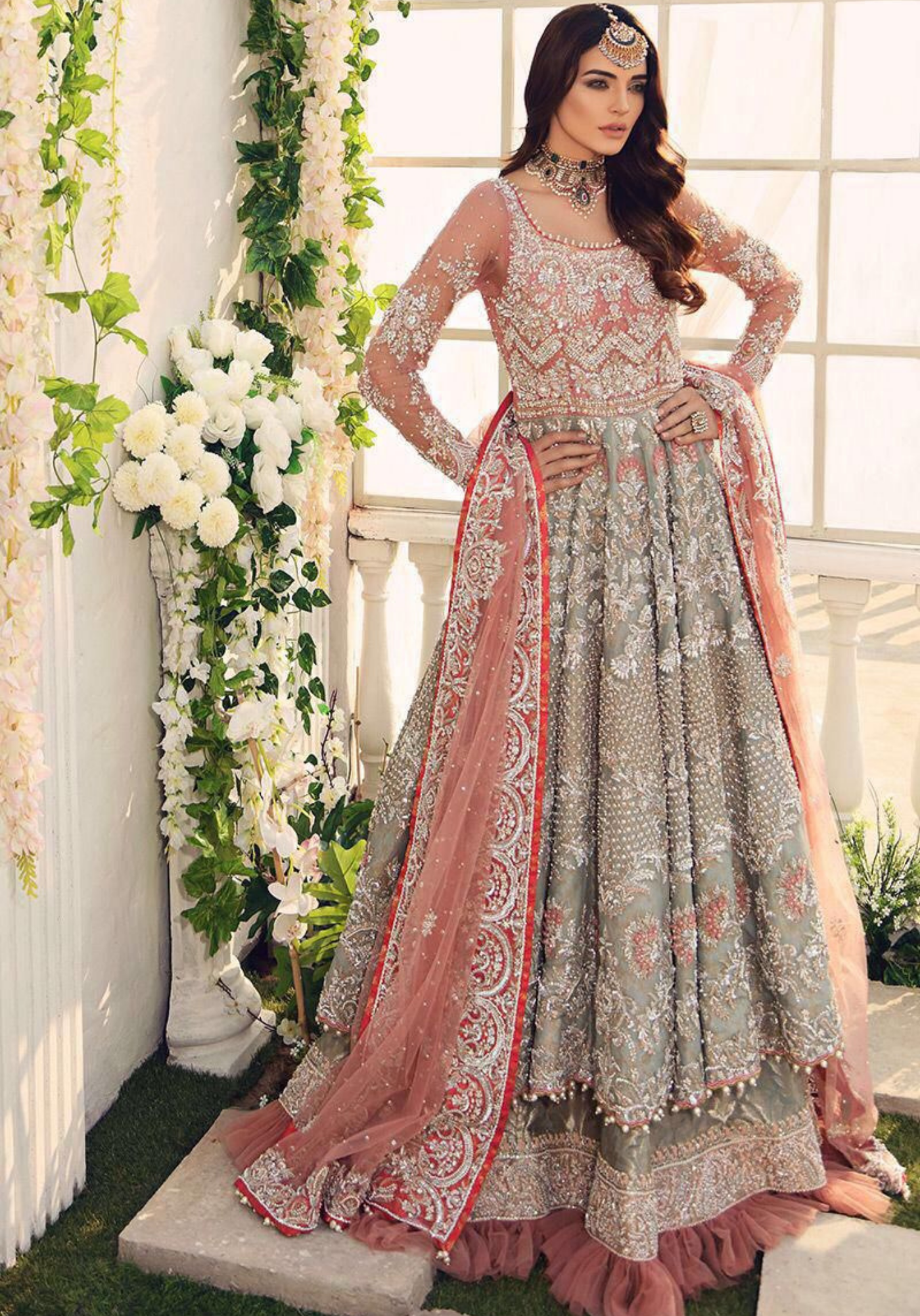 ✨ Luxury Embroidered Net Maxi ✨